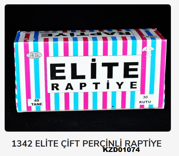 2013   ELİTE ÇİFT PERÇİNLİ RAPTİYE 40lı