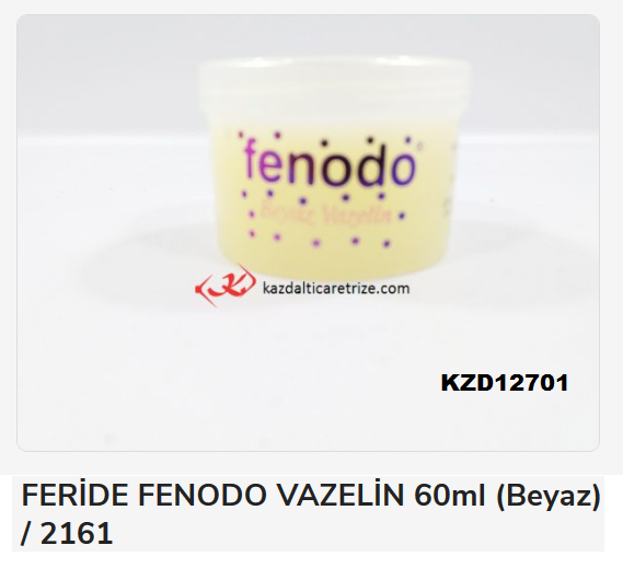 2161   FERİDE FENODO VAZELİN 60ml (Beyaz)