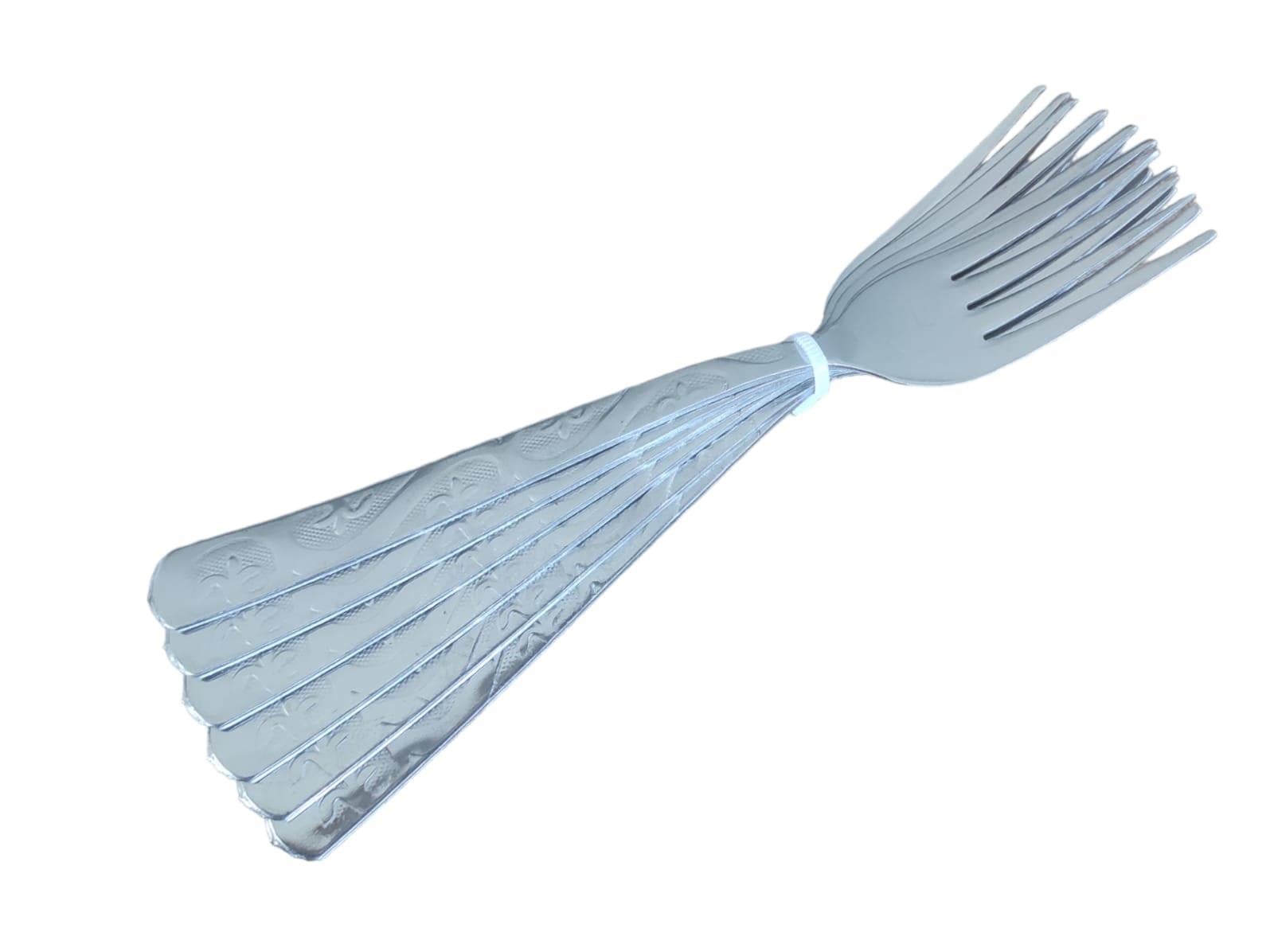 2302   RİVA GÜL YEMEK ÇATALI 6lı (Eko)