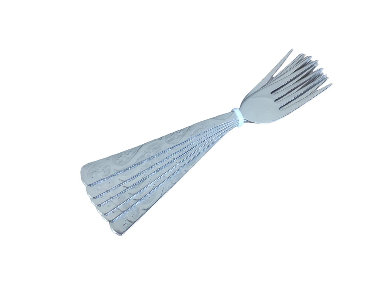 2304   RİVA GÜL TATLI ÇATALI 6lı (Eko)