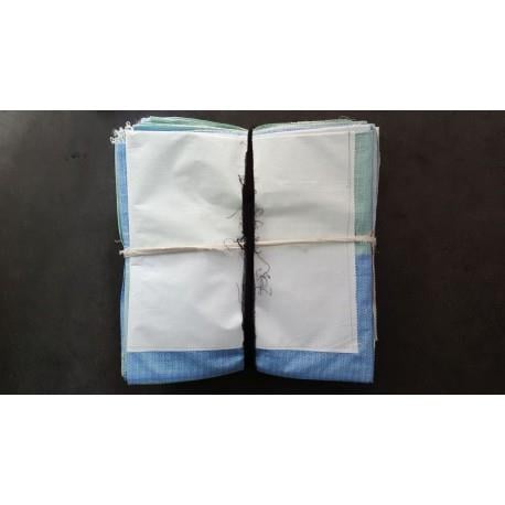240Y   ÇAY BEZİ 240gr 2*2m - Yamalı mavi