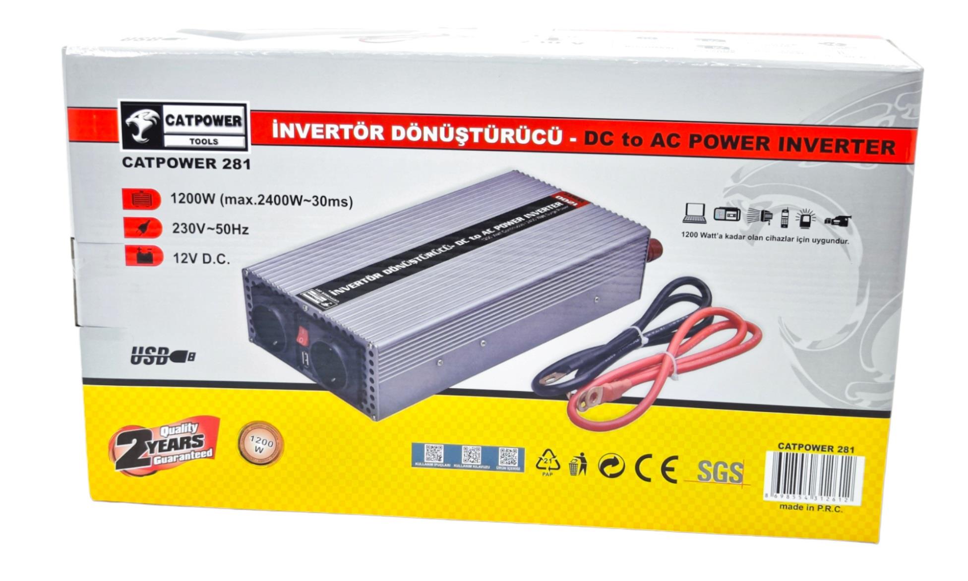 280   CATPOWER İNVERTÖR DÖNÜŞTÜRÜCÜ 700W