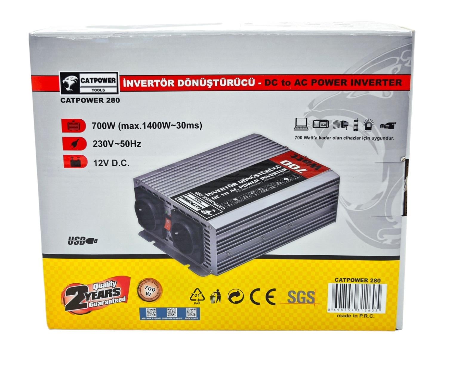 281   CATPOWER İNVERTÖR DÖNÜŞTÜRÜCÜ 1200W