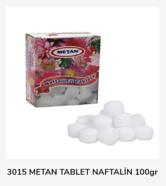 3015   Metan Tablet Naftalin 100gr