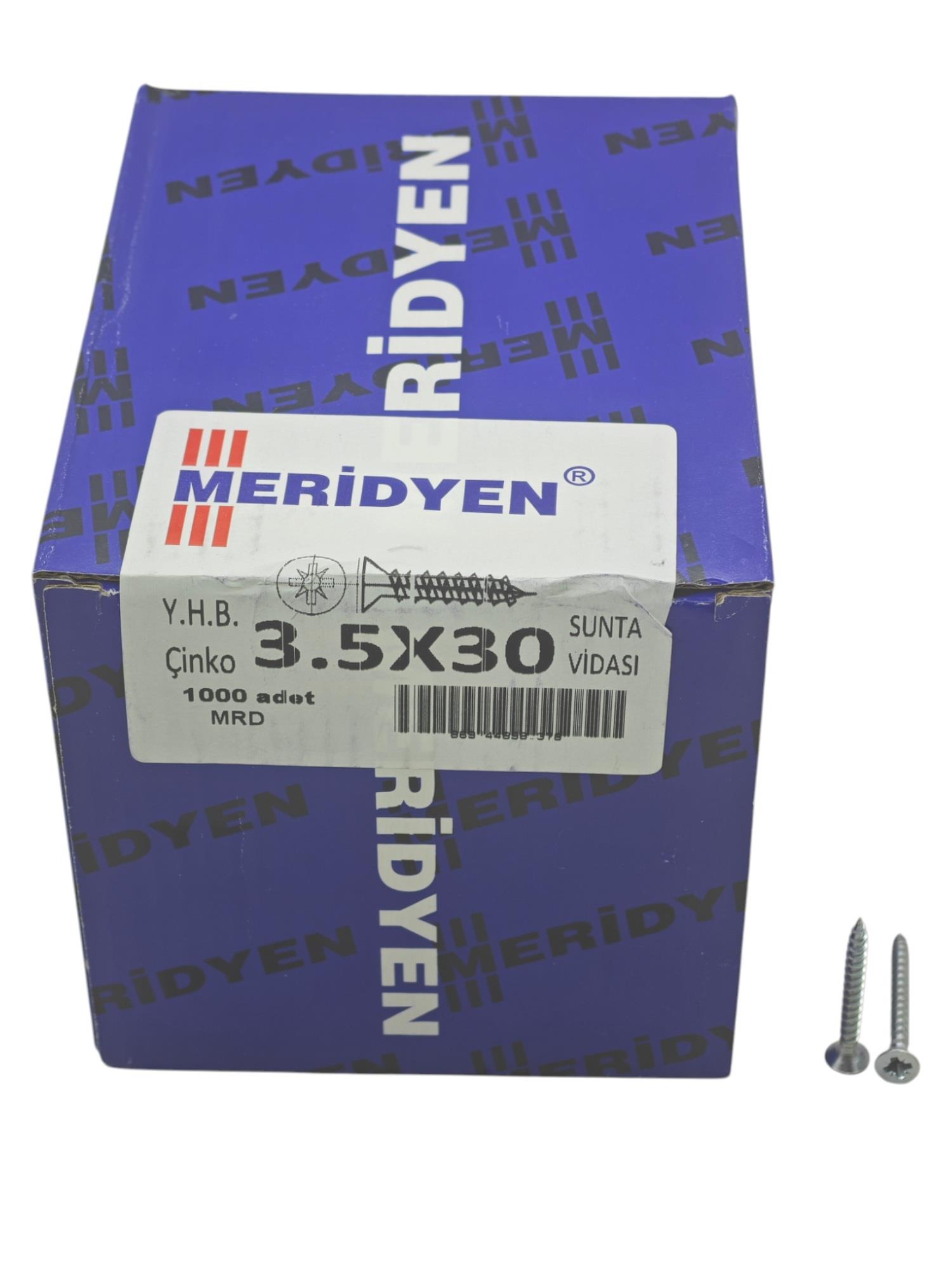 3530   Meridyen 3.5*30 YBH Sunta Vidası 1000li