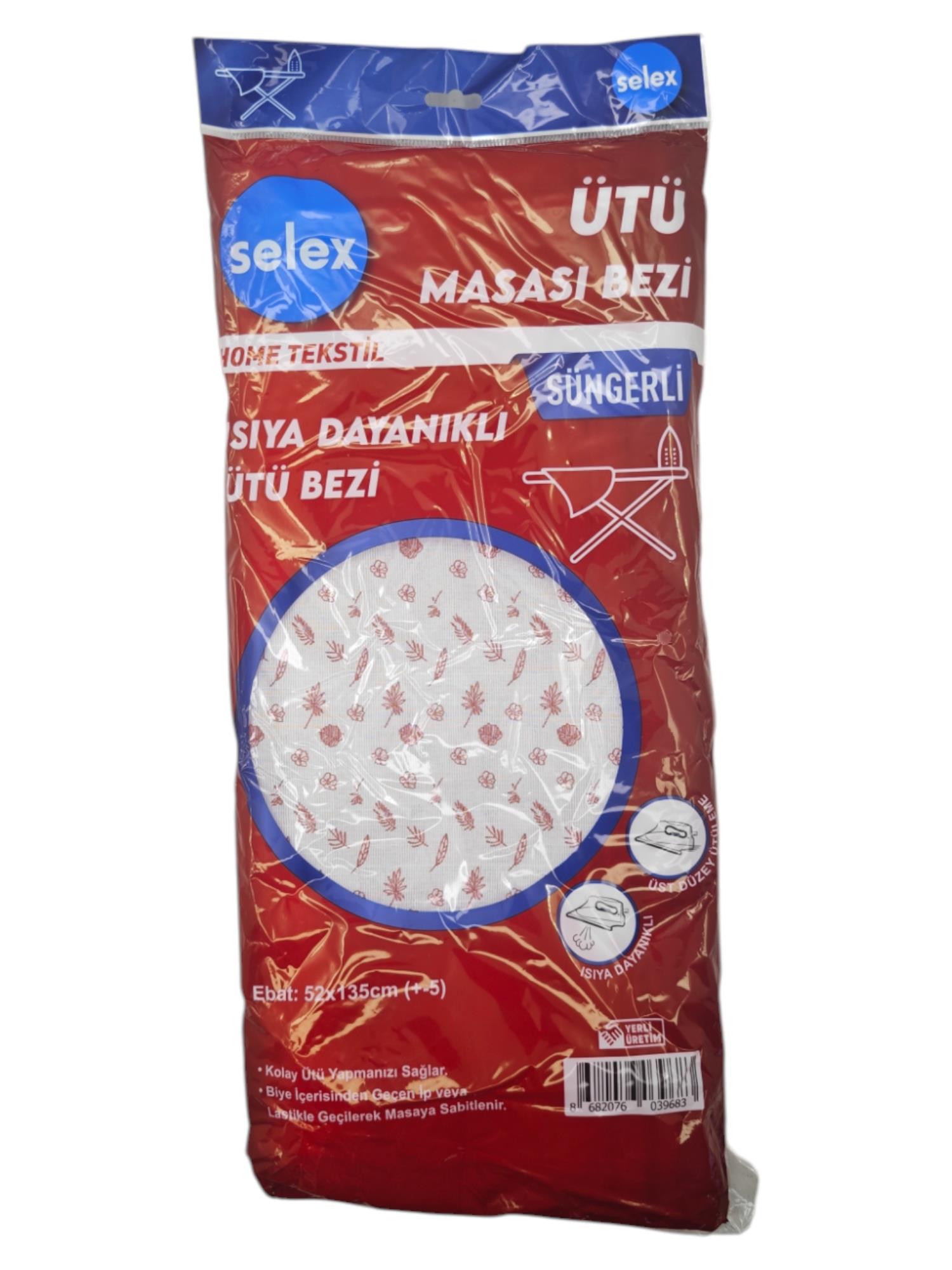 3968   Selex Süngerli Ütü Masası Bezi 140*50cm