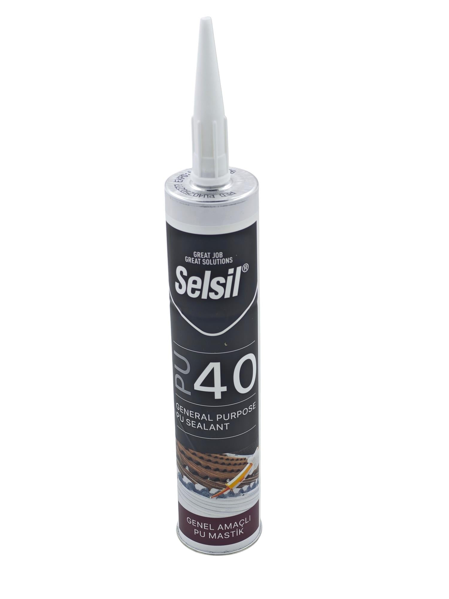 4001   Selsil PU 40 Mastik 280ml - Kırmızı