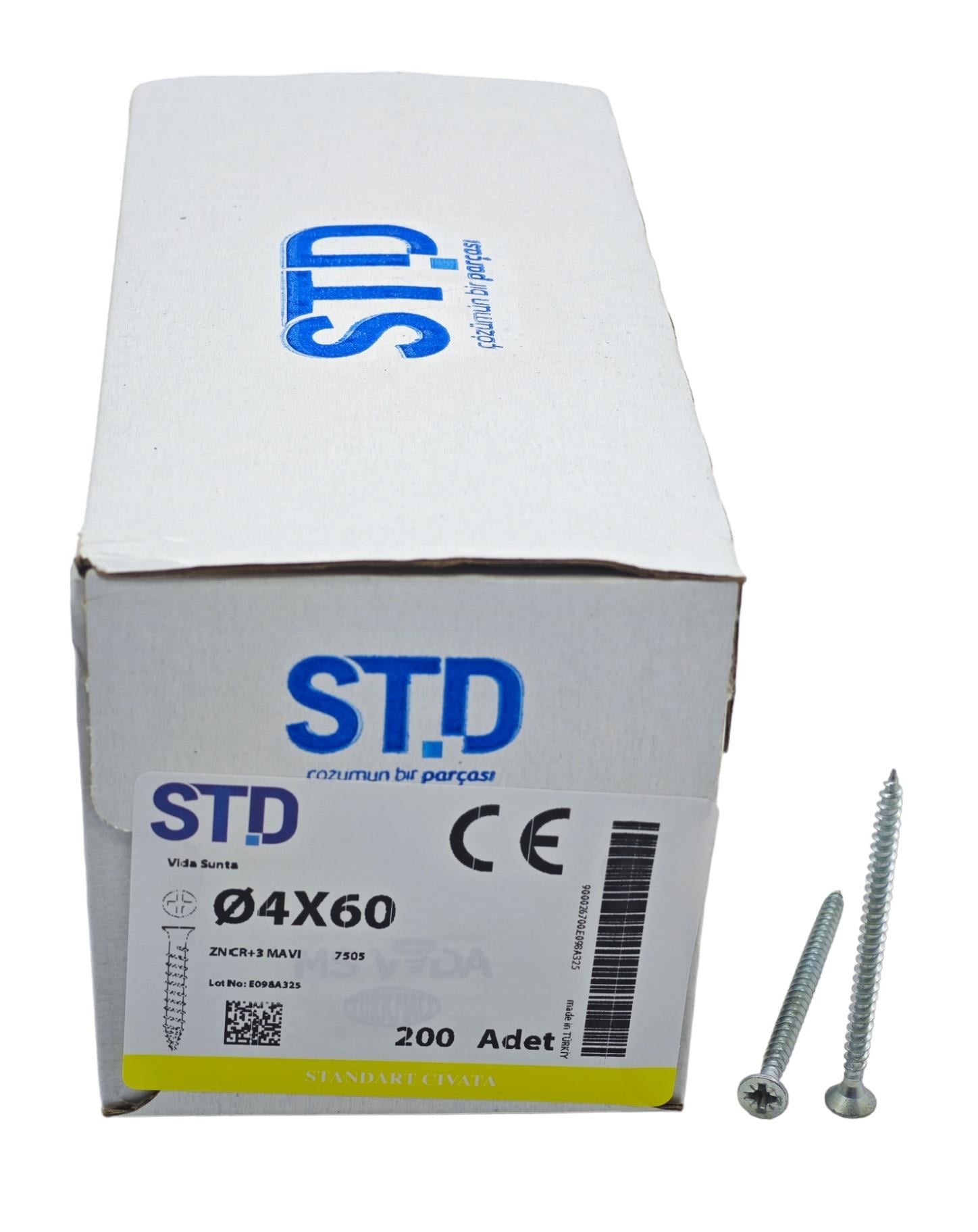 4060   STD YBH SUNTA VİDASI 4*60 200lü