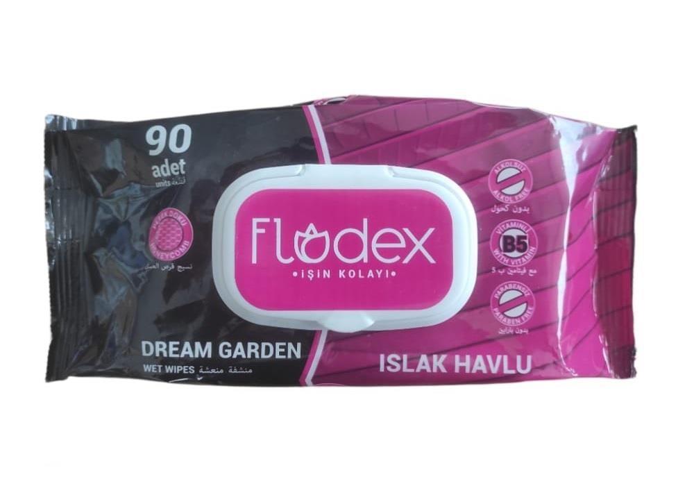 440018   FLODEX ISLAK MENDİL 90lı - Kapaklı