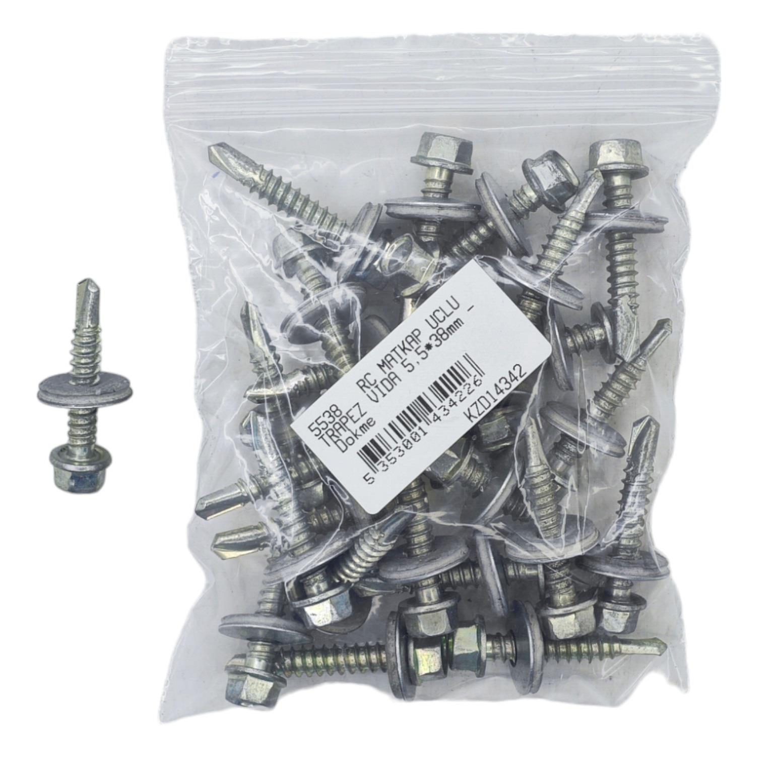 5538   RC MATKAP UÇLU TRAPEZ VIDA 5,5*38mm - Dökme