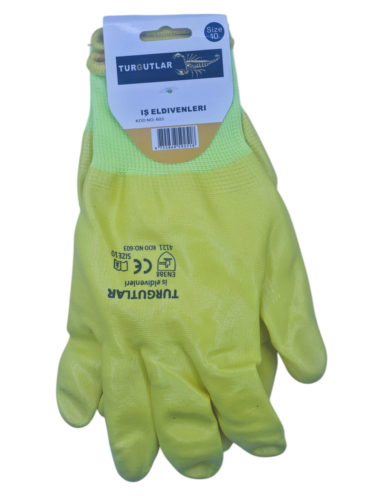 603  Turgutlar Nitril İş Eldivenleri 10