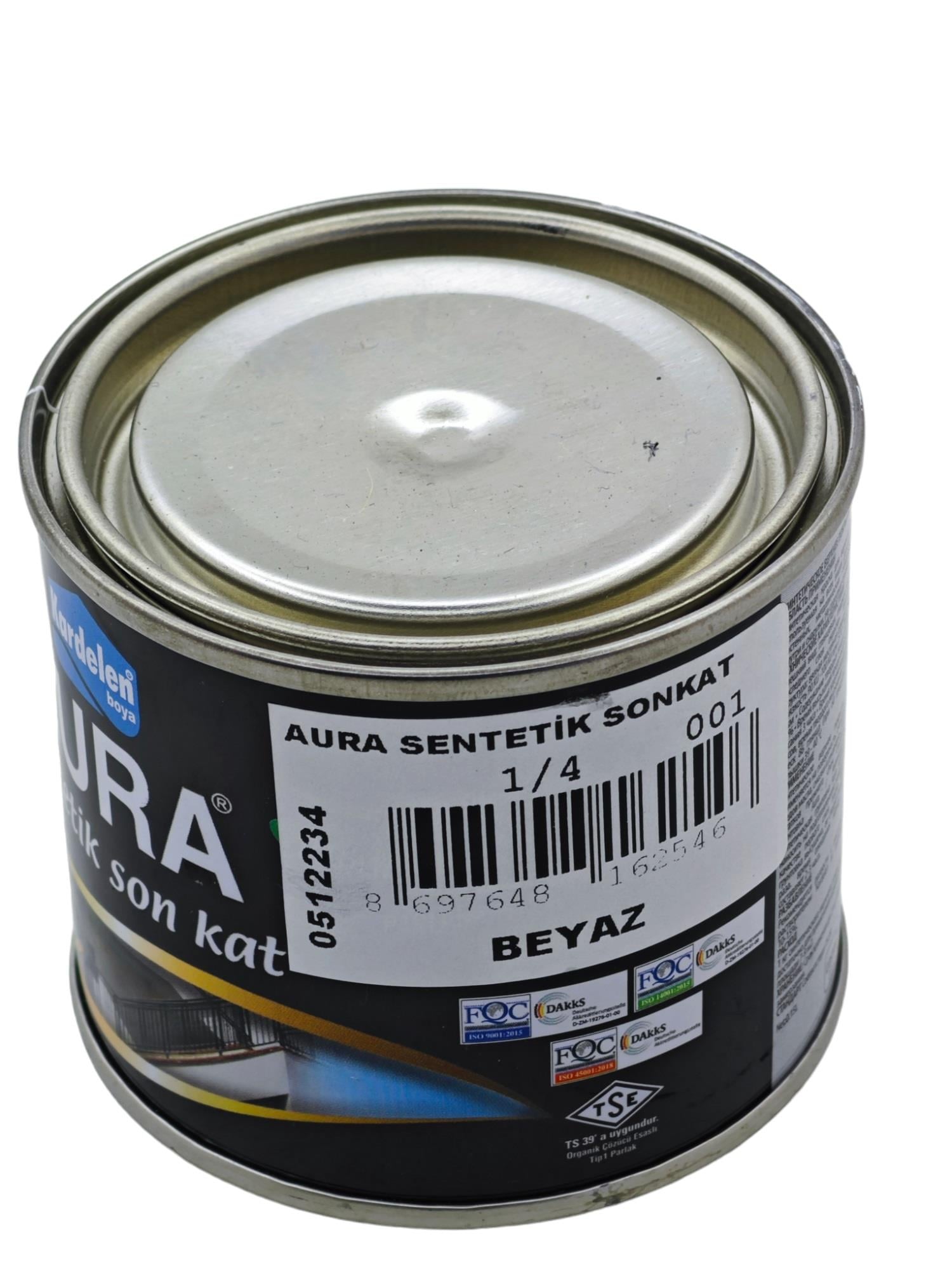 6254   KARDELEN AURA SENTETİK SONKAT BOYA 250gr - Beyaz