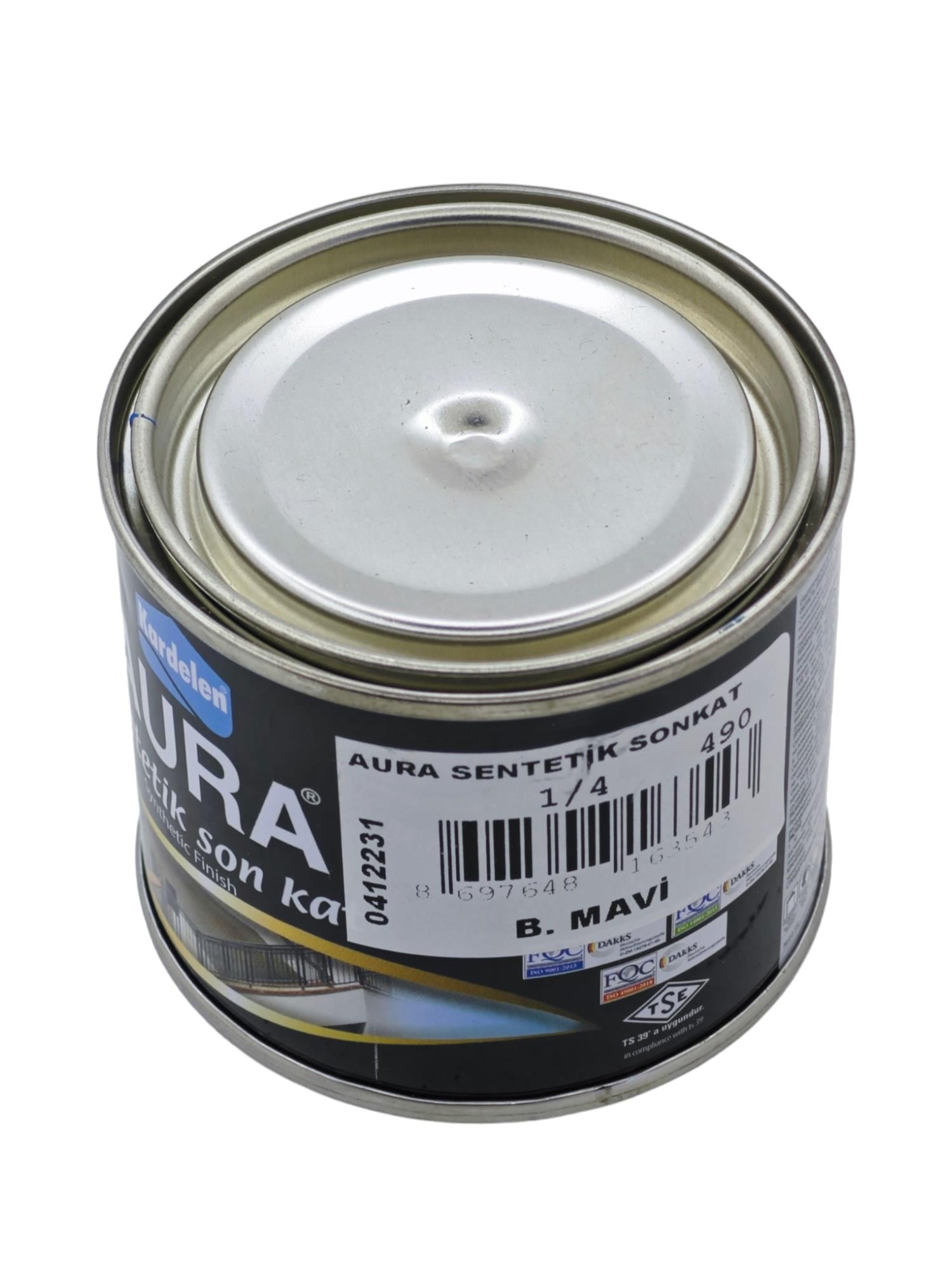 6354   KARDELEN AURA SENTETİK SONKAT BOYA 250gr - B. Mavi