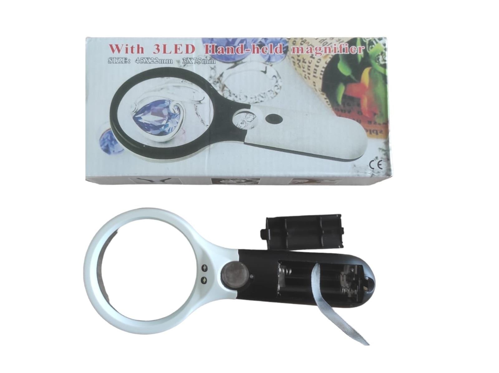 6902AB   LED IŞIKLI BÜYÜTEÇ 3X75mm