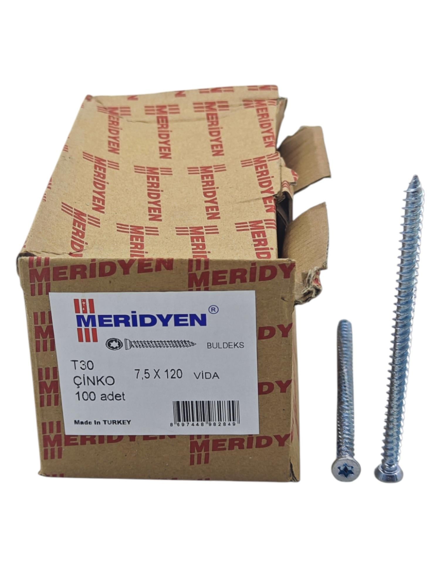 75120   Meridyen Buldeks Beton Vida 7.5*120mm