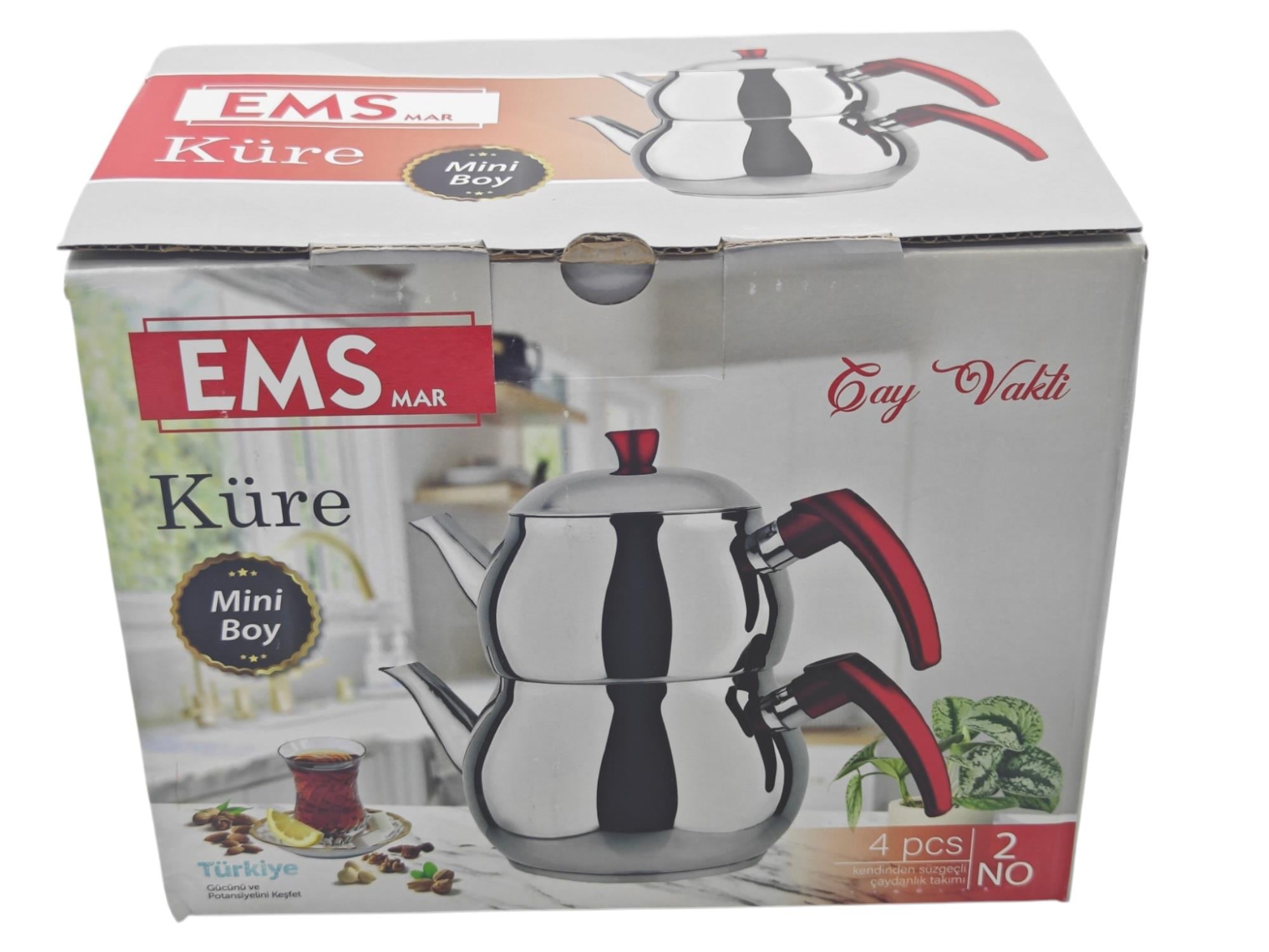 9053   EMS Küre Çaydanlık Takımı - Mini