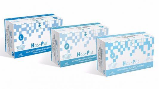 9054   HASPET (L) MUAYENE ELDİVENİ (Beyaz) -Pudralı