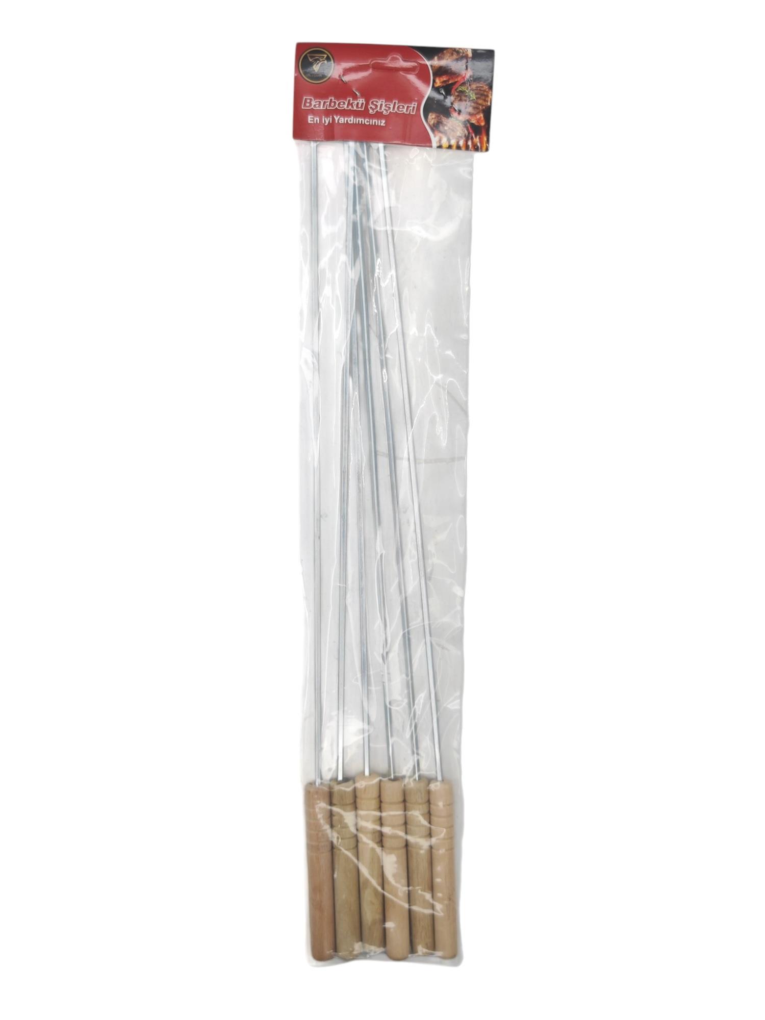930   Real Şahin Barbekü Şişleri 6lı 40cm