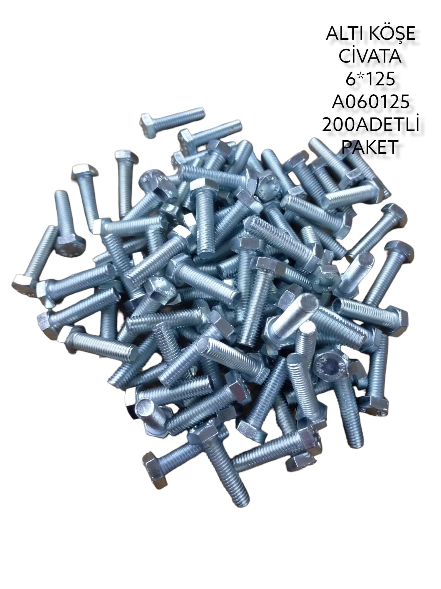 A06025   DAYSTAR ALTIKÖŞE CİVATA 6*25