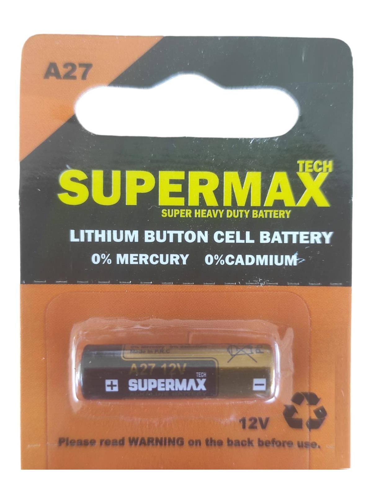 A27   SUPERMAX 27A 12V PİL