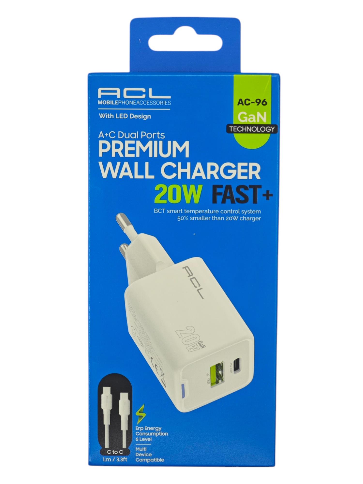 AC-96   ACL PD 20W 1SB-A 1SB-C Hızlı Şarj Aleti