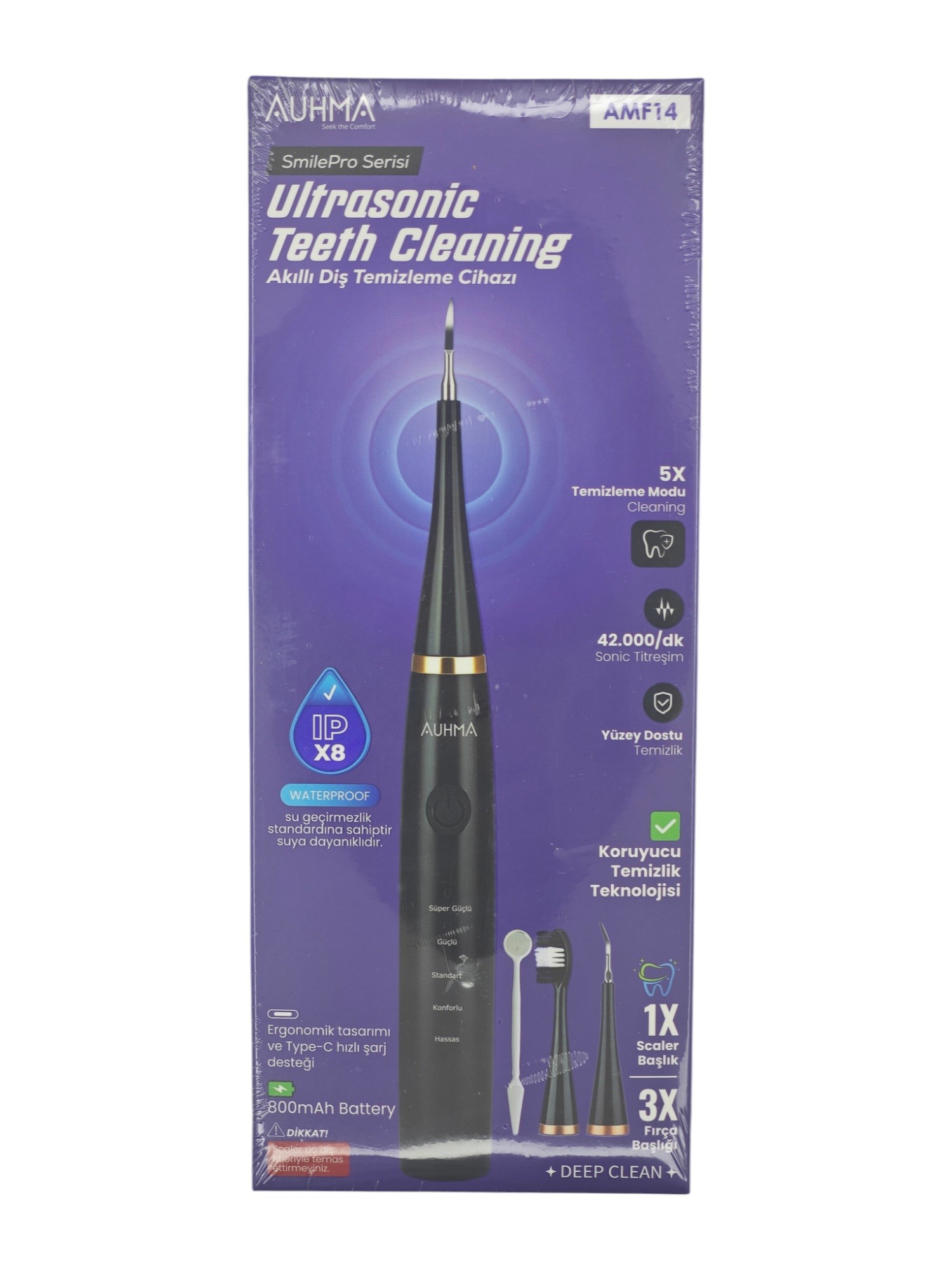 AMF14   Auhma 800mAh Şarjlı Dış Fırçası