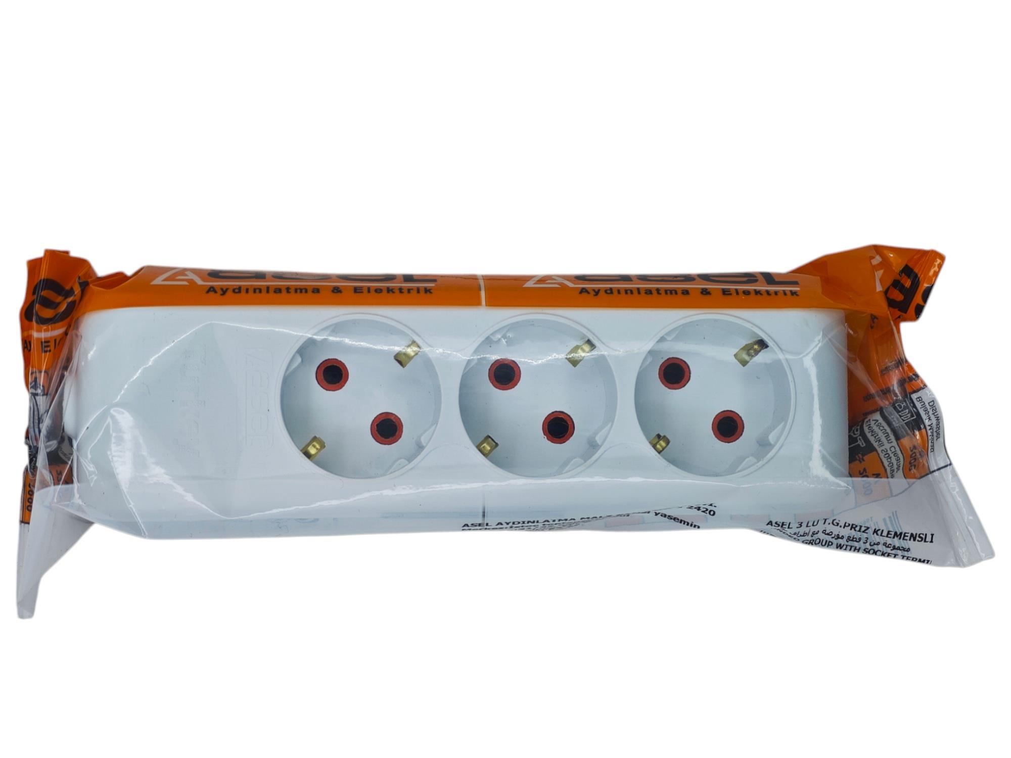 ASL-4296   Asel Klemensli Grup Priz 3lü