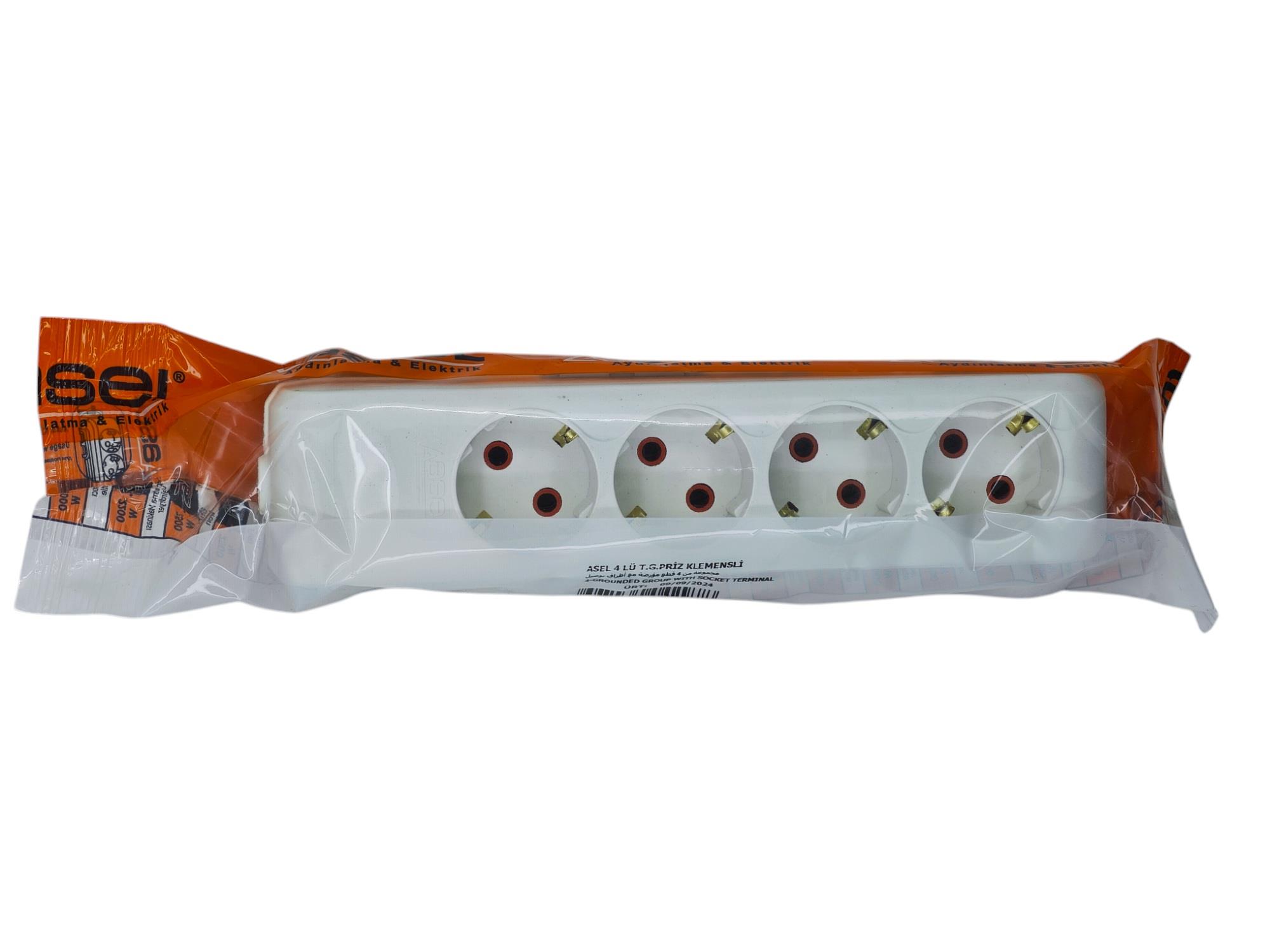 ASL-4297   Asel Klemensli Grup Priz 4lü