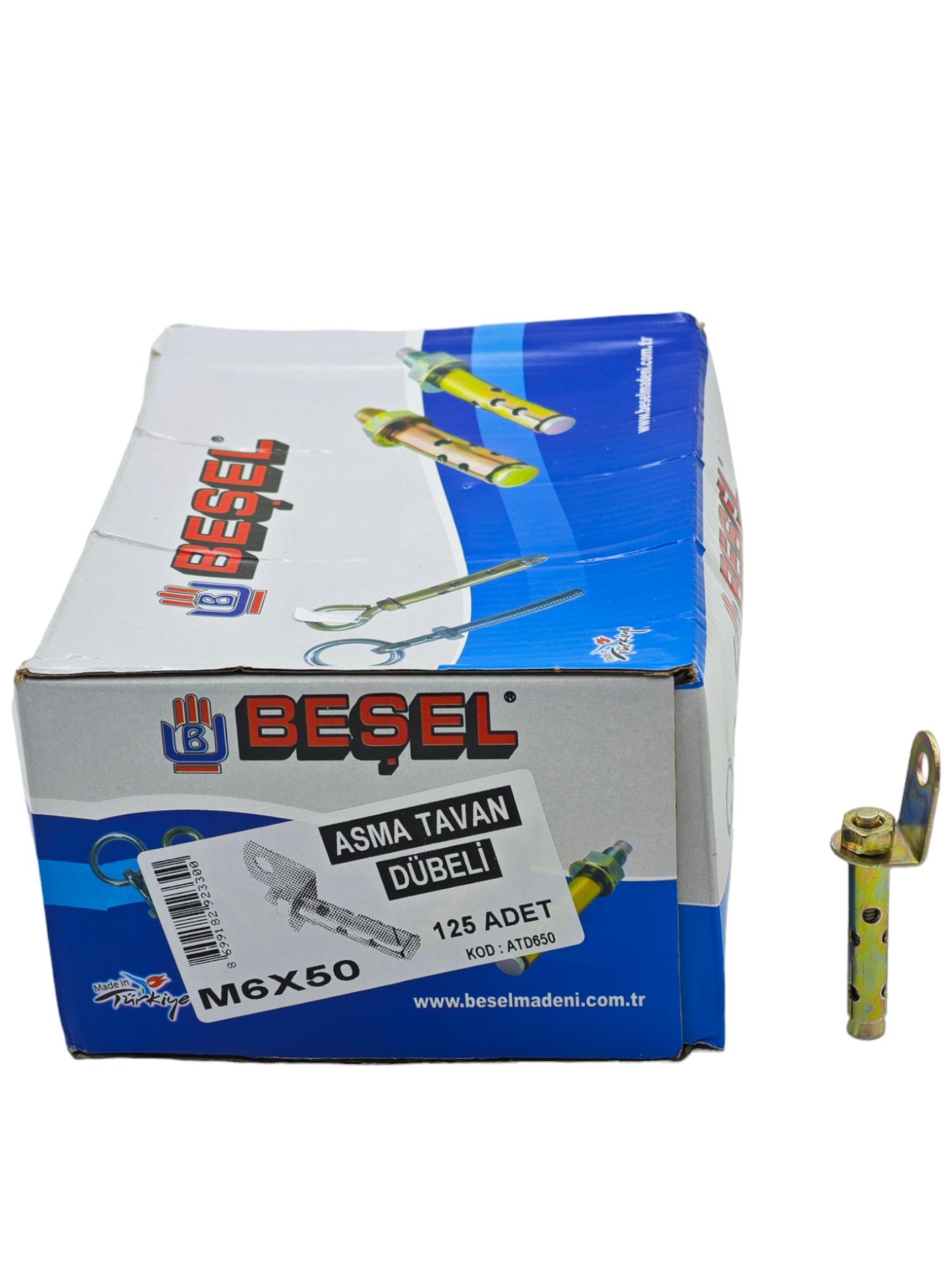 ATD650   BEŞEL ASMA TAVAN DÜBELİ M6*50mm