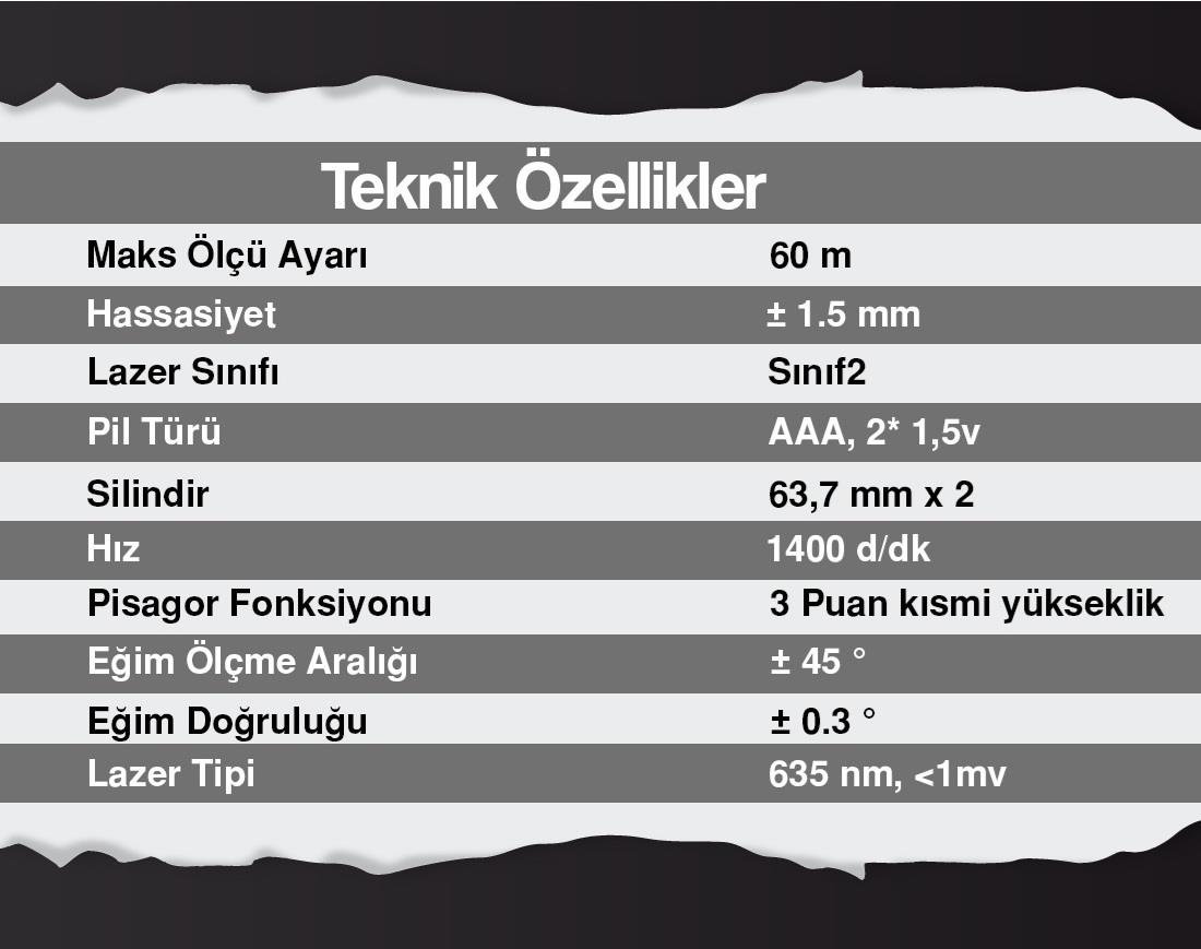 ATLM 60   Attlas Lazer Metre 60m - Mesafe Ölçer