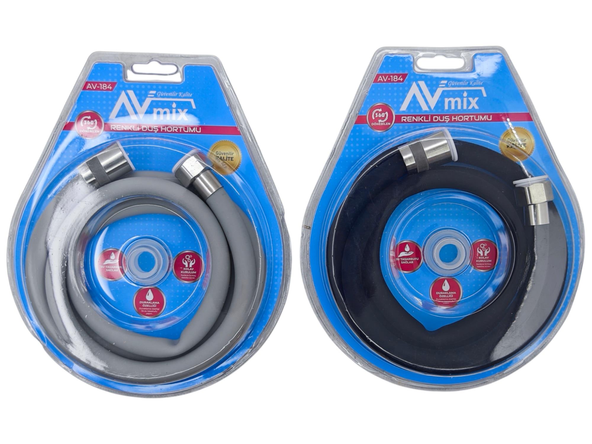 AV-184   Avmix Renkli Düş Hortumu 1.5m