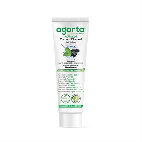 Agarta Doğal Diş Macunu Hindistan Cevizi Özlü Aktif Karbon 100 ml