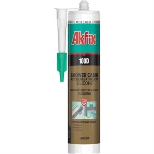 Akfix 100D Duşakabin Silikonu Şeffaf 280 ml