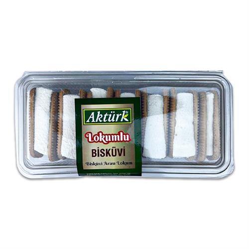 Aktürk Finger Bisküvi Arası Sade Beyaz Lokum 300 g