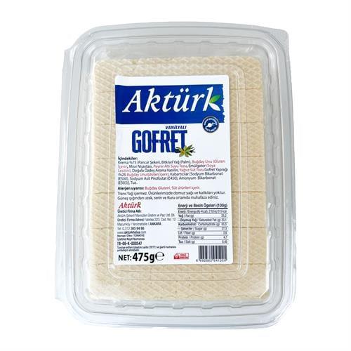 Aktürk Sade Vanilyalı Gofret 475 g