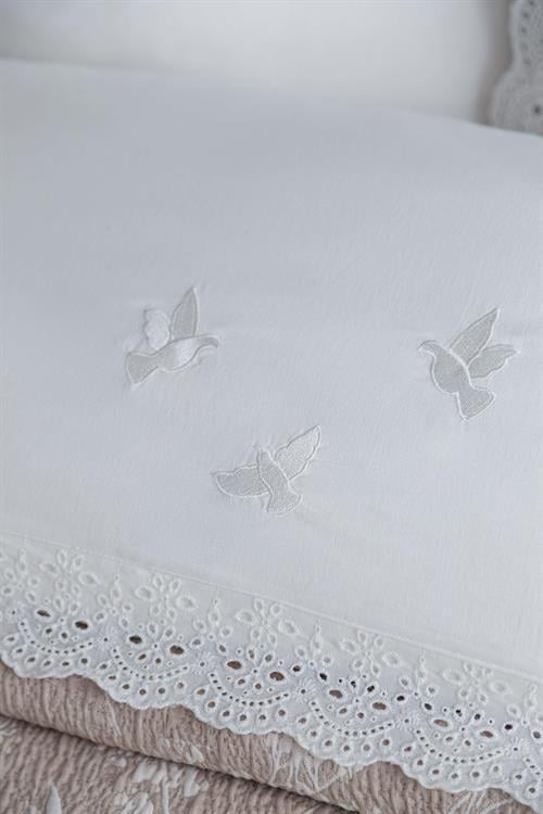 Apricitas Çift Kişilik Tımeless Prıme Set Albatros Bej - Yatak Ortusu Nevresım Battaniye Set