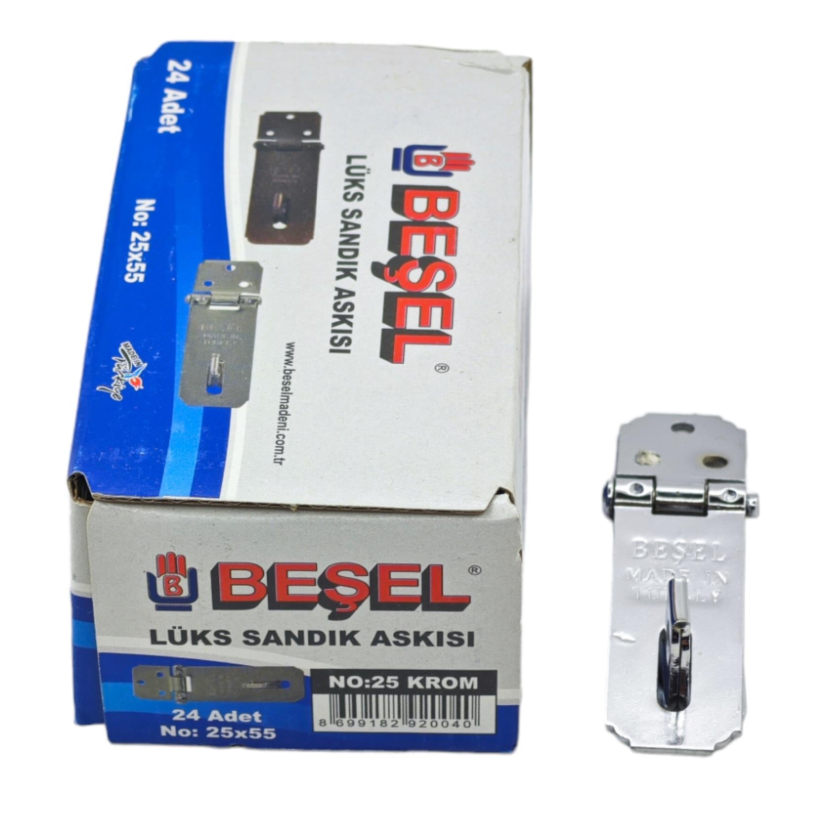 BA11025K   BEŞEL LÜKS SANDIK ASKISI 25*55 NO:25 - Krom