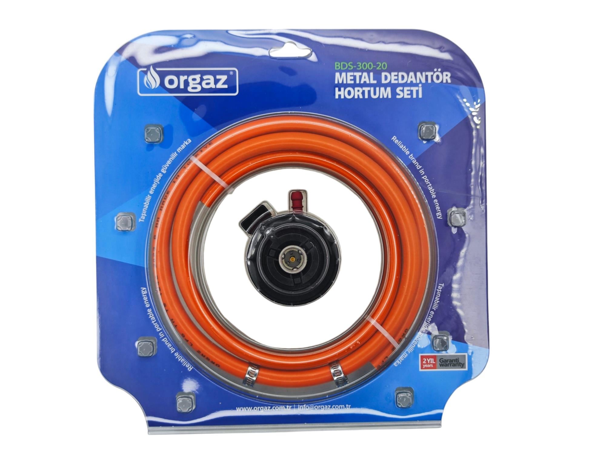 BDS-300-20   Orgaz 8'lik Metal Detantör Hortum Seti