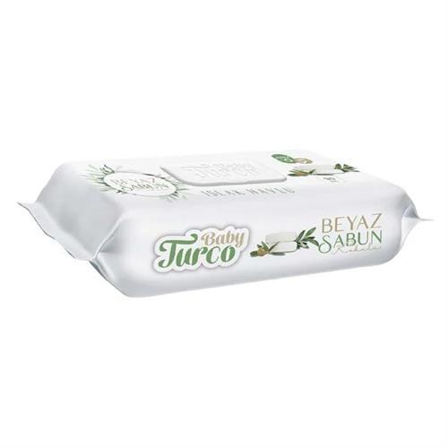 Baby Turco Islak Havlu Beyaz Sabun Kokulu 90lı