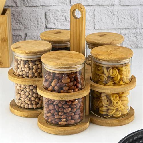 Bambum Sorrel - 6 Parça Standlı Baharatlık Büyük