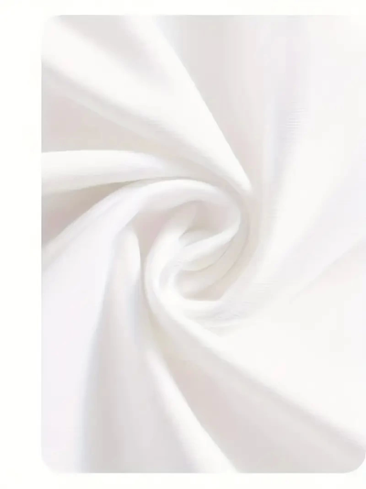 Baskılı Oversize Bisiklet Yaka T-shirt - Beyaz