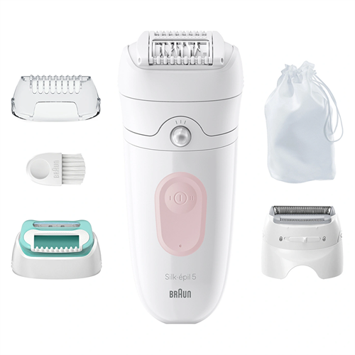 Braun SE 5050 Silk Epil 5 Islak Ve Kuru Kalıcı Pürüzsüz Cilt Epilasyon Cihazı Flamingo Pembe