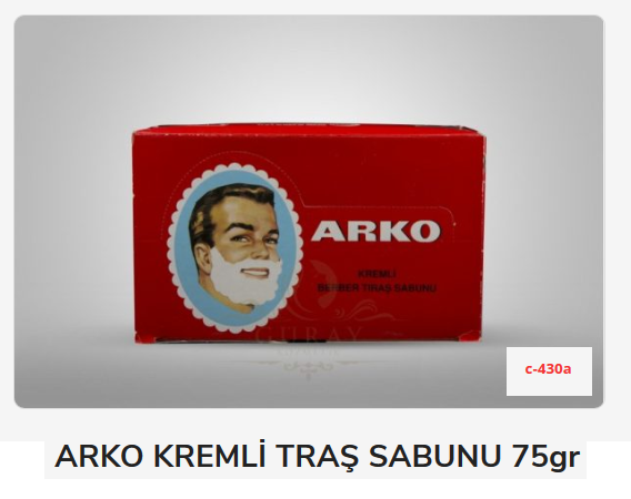 C-430A   ARKO KREMLİ TRAŞ SABUNU 75gr