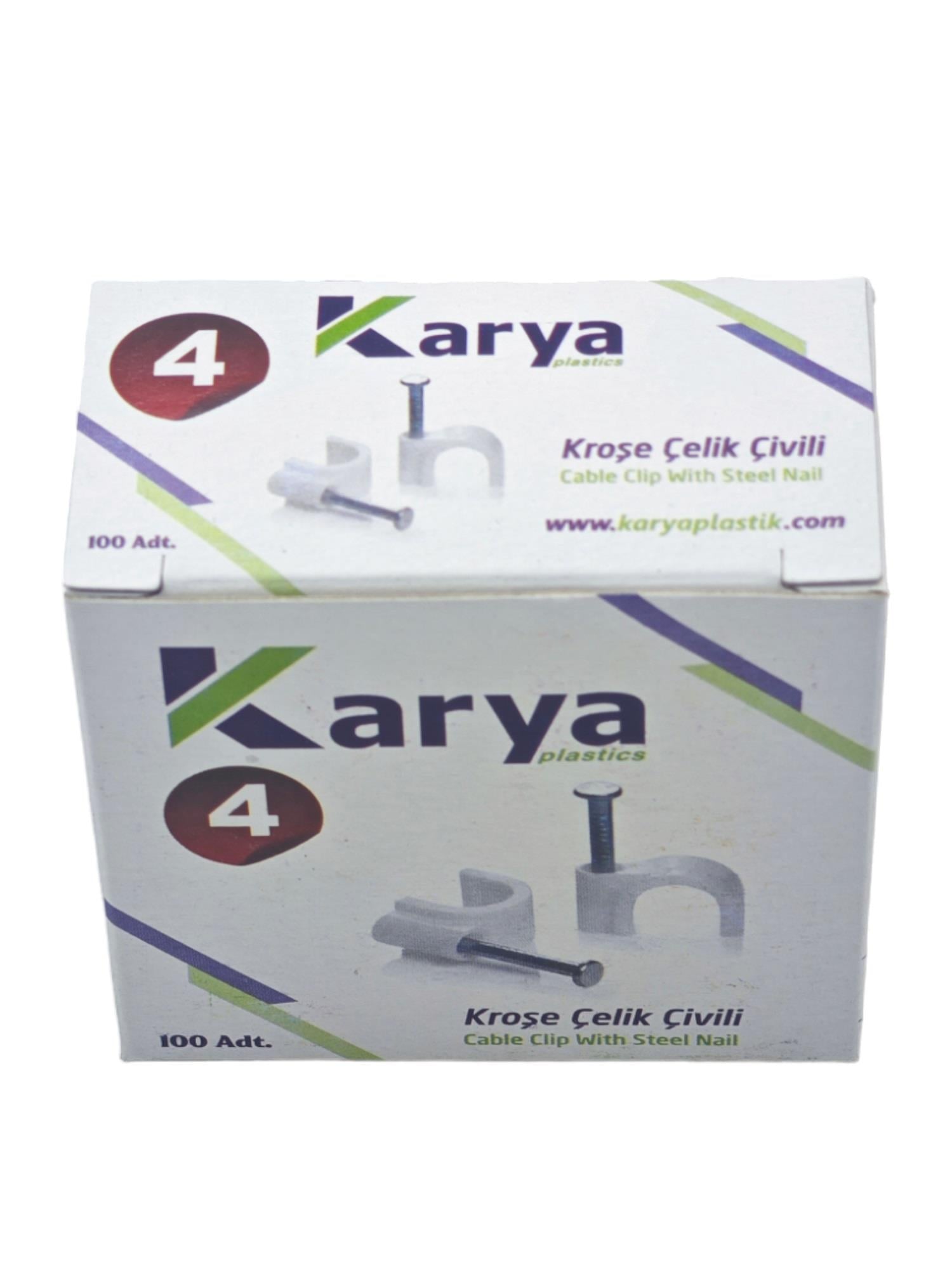 CK004   KARYA ÇELİK ÇİVİLİ KROŞE 100lü