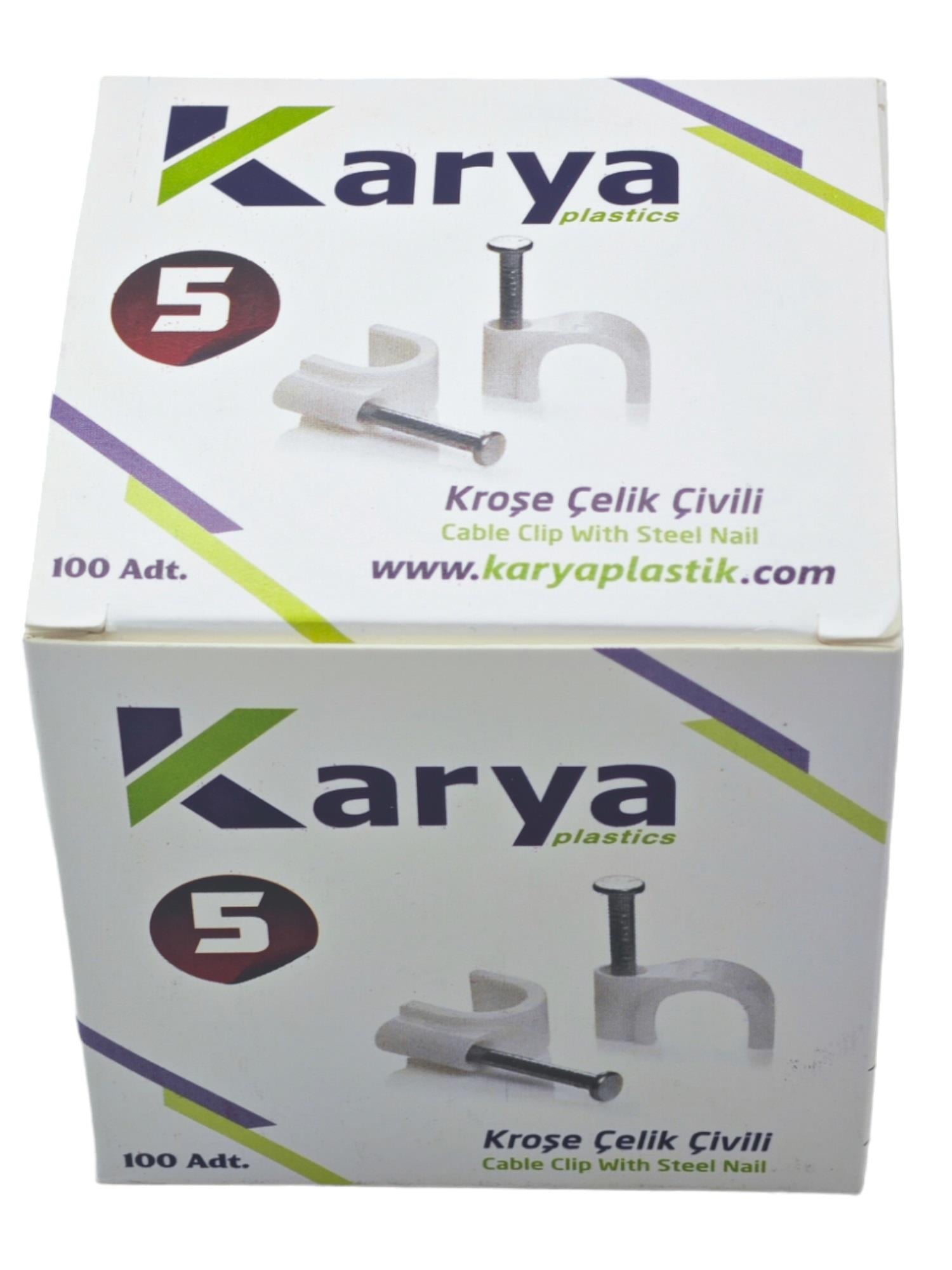 CK005   KARYA ÇELİK ÇİVİLİ KROŞE 100lü