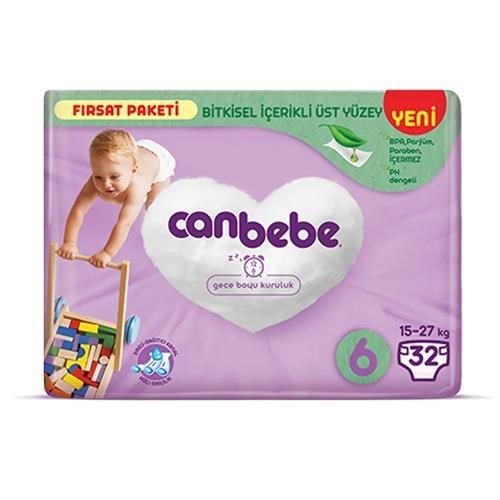 Canbebe Fırsat Paketi Bebek Bezi 15+ kg No:6 Extra Large 32 lı