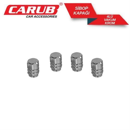 Carub Sibop Kapağı 4 Lü Krom Vakum