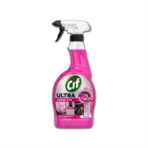 Cif Ultra Anında Etki Kir&Yağ Sökücü Sprey 750 Ml Sakura Parfümlü