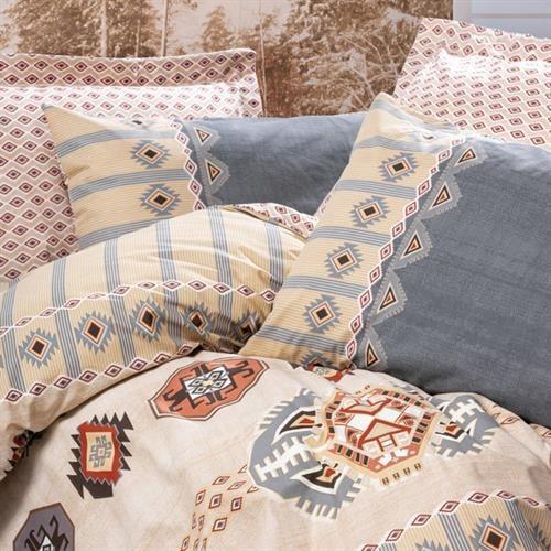 Cotton Box Ethnic Tek Kişilik Nevresim Takımı Dakota Gri
