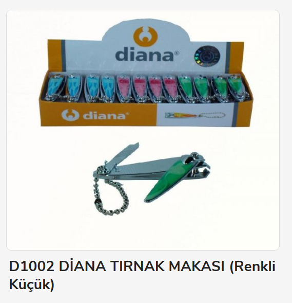 D1002   DİANA TIRNAK MAKASI (Renkli Küçük)